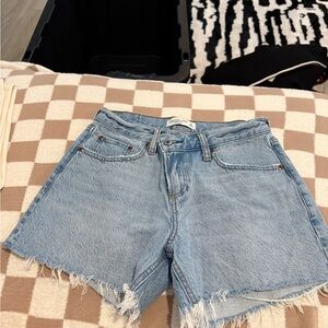 Abercrombie & Fitch Light Blue Jean Shorts